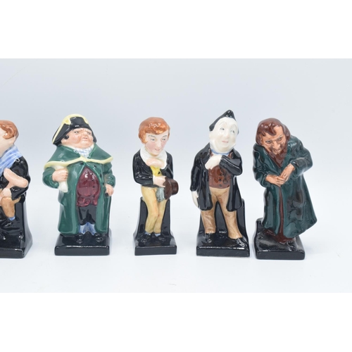 257 - Royal Doulton Dickens figures to include Jingle, Tiny Tim, Uriah Heep, Mr Bumble, Fagin, Pecksniff a... 