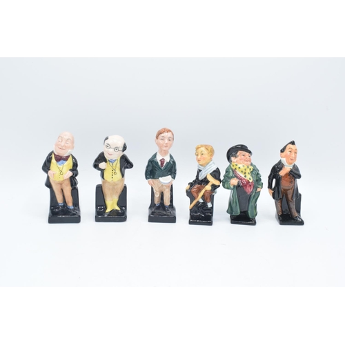 258 - Royal Doulton Dickens figures to include first versions Pecksniff, Tony Weller and Tiny Tim together... 