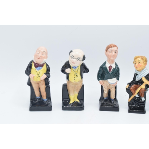 258 - Royal Doulton Dickens figures to include first versions Pecksniff, Tony Weller and Tiny Tim together... 