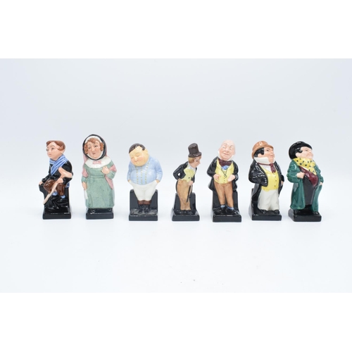 259 - Royal Doulton Dickens figures to include Tiny Tim, Mrs Bardell, Fat Boy, Dick Swiveller, Micawber (2... 