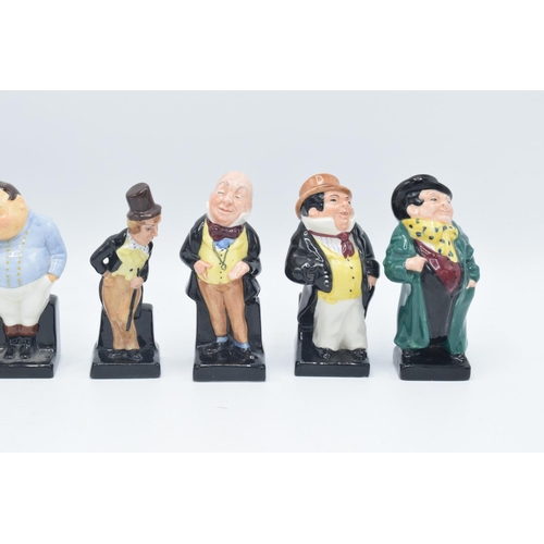 259 - Royal Doulton Dickens figures to include Tiny Tim, Mrs Bardell, Fat Boy, Dick Swiveller, Micawber (2... 