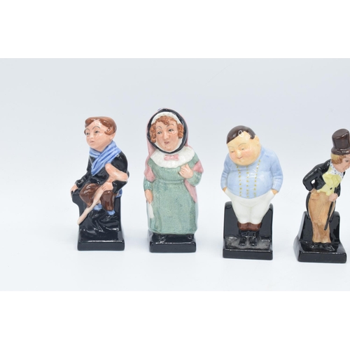 259 - Royal Doulton Dickens figures to include Tiny Tim, Mrs Bardell, Fat Boy, Dick Swiveller, Micawber (2... 