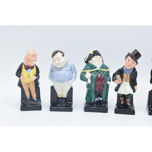 260 - Royal Doulton Dickens figures to include Mr Bumble, Micawber, Uriah Heep, Fagin, Trotty Veck, Fat Bo... 