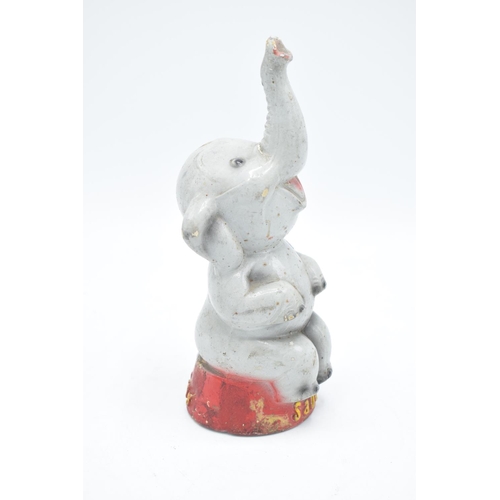 306 - Saucy of Butlins elephant mid to late 20th century money box. Signs of damage and wear and tear with... 