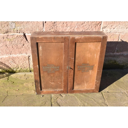 313 - Royal Ediswan Motor Lamb Bulbs workshop cabinet complete with contents. This is piece is in honest a... 