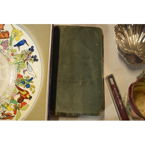 330 - A mixed collection of items to include Wedgwood Jasperware, a sterling silver spoon, silver plate, D... 