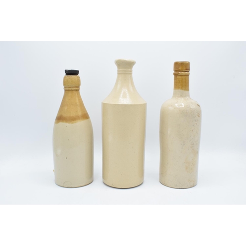 38 - A collection of stoneware bottles to include best London Stout, Inmans Cleanser and one unmarked exa... 