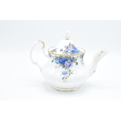 59 - Royal Albert medium sized teapot in the Moonlight Rose design. In good condition with no obvious dam... 