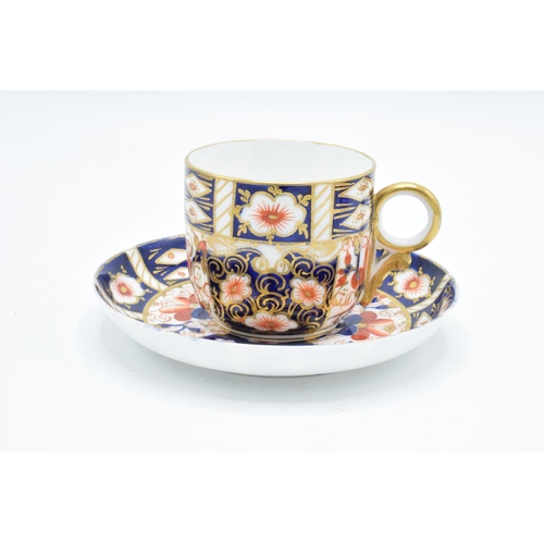 73 - Royal Crown Derby early 20th century Imari cups and saucers (2 duos) All first quality. Both sets ha... 