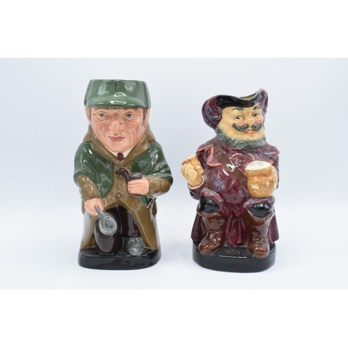 83 - Large Royal Doulton Toby jugs Falstaff and Sherlock Holmes D6661. In good condition without any obvi... 