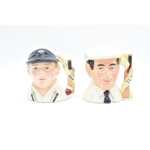 84 - Small Royal Doulton character jugs Len Hutton D6945 and Dickie Bird D7068: both Limited edition (2) ... 