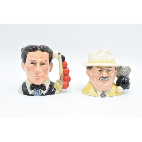 85 - Small Royal Doulton character jugs The Snooker Player D6879 & The Bowls Player D6896 (2) In good con... 