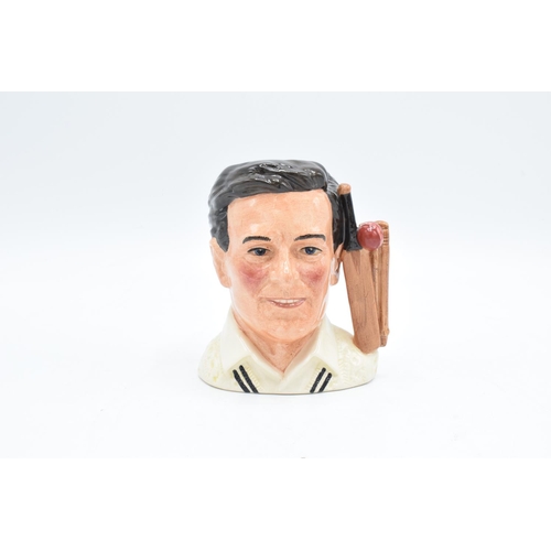 86 - Small Royal Doulton character jug Denis Compton D7076: limited edition. In good condition with no ob... 