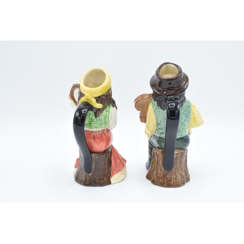 90 - Royal Doulton Toby jugs Romany Male D7139 and Romany Female D7140 (2). In good condition with no obv... 