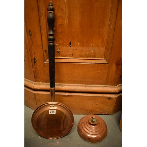 341 - Victorian bed pan and copper water holder