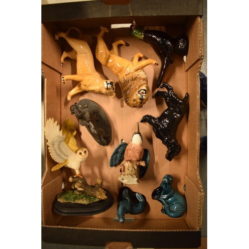 271 - A mixed collection of items to include Beswick, bronze style dog, Poole etc. In mixed condition. No ... 