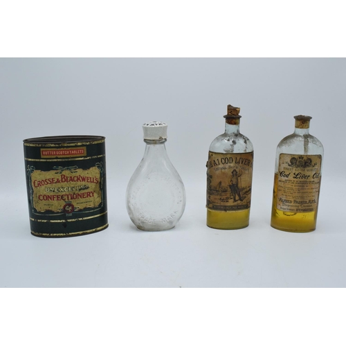 286 - A quantity of interesting early 20th century medicine and pesticide bottles, tins and jars etc (Some... 