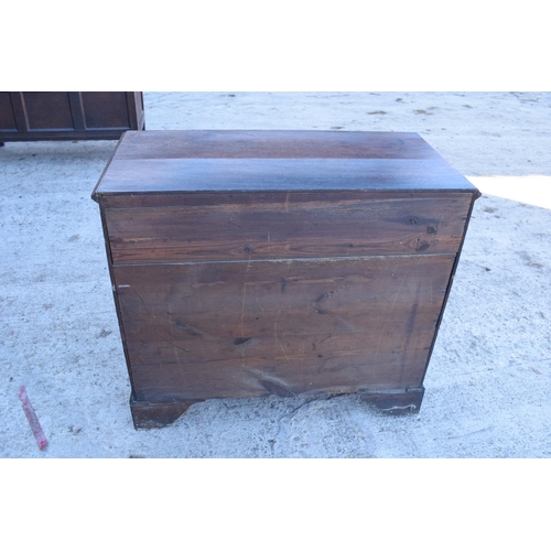 292 - Early 19th century oak chest of drawers. 100 x 49 x 89cm.