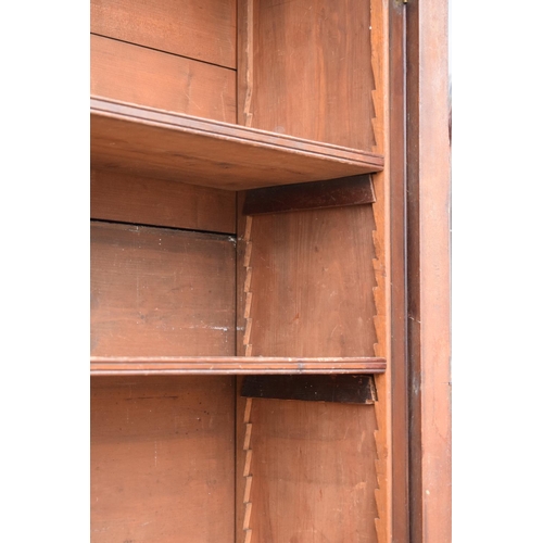 307 - large Victorian estate-made bookcase with adjustable shelves and arched doors. A great item which is... 