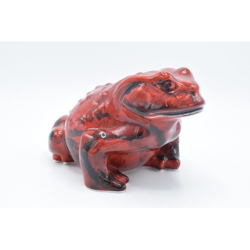 70 - Anita Harris Art Pottery flambe model of a toad, marked as a trial. 11cm tall.