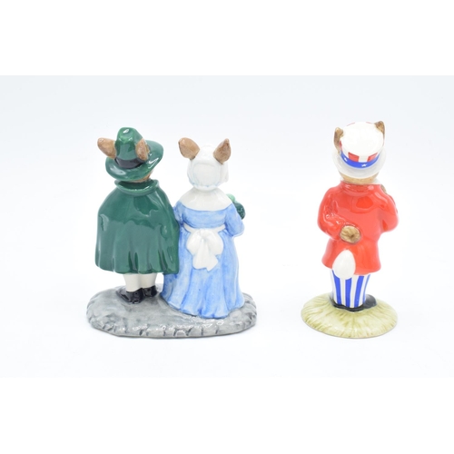 75 - Royal Doulton Bunnykins figures to include Pilgrim DB212 1761/2500 and Uncle Sam colour way DB175 (2... 