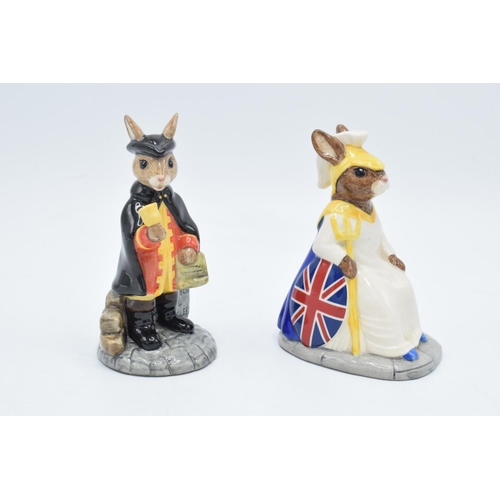 78 - Royal Doulton Bunnykins figures to include Night Watchman DB259 219/2500 and Brittania DB219 317/250... 