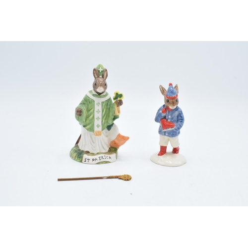 80 - Royal Doulton Bunnykins figures to include Boy Skater DB187 2438/2500 and St Patrick Db397 898/1000.... 