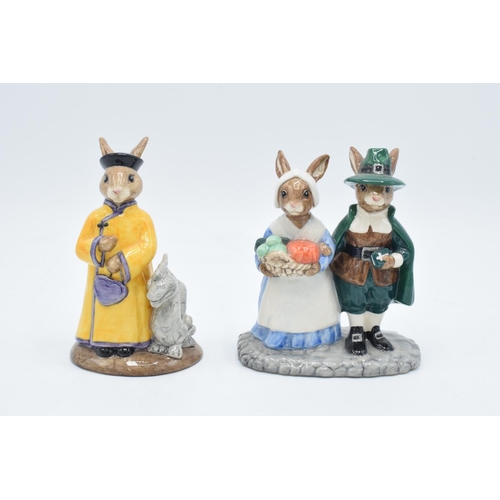 81 - Royal Doulton Bunnykins figures to include Pilgrim Db212 673/2500 and Mandarin DB252 615/2500 (2). I... 