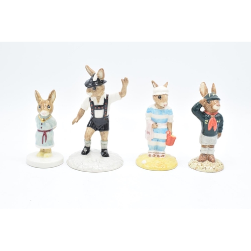 82 - Royal Doulton Bunnykins figures to include Mother DB189, Be Prepared DB56, Tyrolean Dancer DB242 and... 