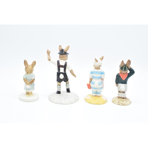 82 - Royal Doulton Bunnykins figures to include Mother DB189, Be Prepared DB56, Tyrolean Dancer DB242 and... 