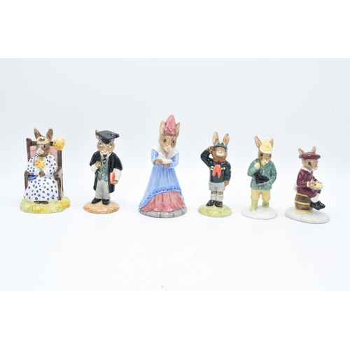 84 - Royal Doulton Bunnykins figures to include Susan DB83, Schoolmaster DB60, Be Prepared DB56, Little J... 