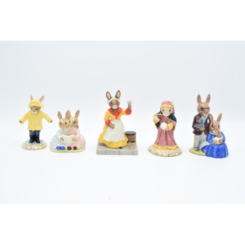 85 - Royal Doulton Bunnykins figures to include Hornpiper Db261, Eskimo DB275, Anne Boleyn DB307, Juliet ... 