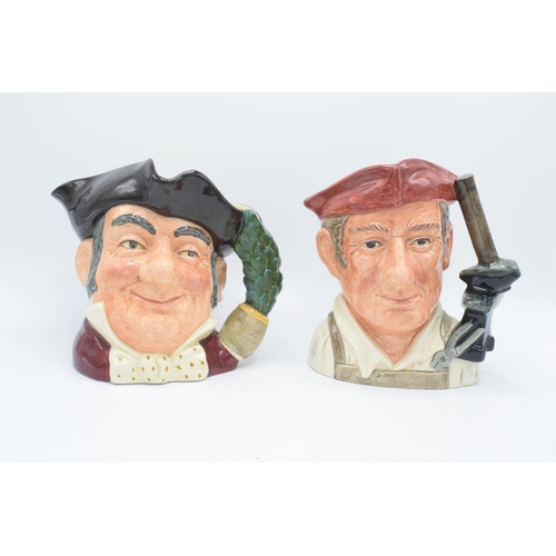 93 - large Royal Doulton character jugs to include Blacksmith D6571 and Mine Host D6468 (2). In good cond... 