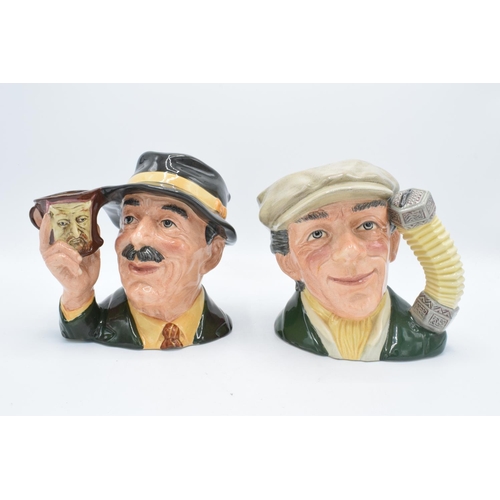 94 - Large Royal Doulton character jugs the Busker D6775 and the Collector D6796 (2) In good condition wi... 