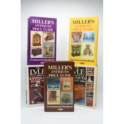 101 - A collection of antiques reference books to include Millers x 3 and Lyles x 2 (5).