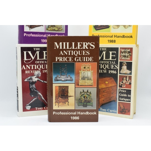 101 - A collection of antiques reference books to include Millers x 3 and Lyles x 2 (5).