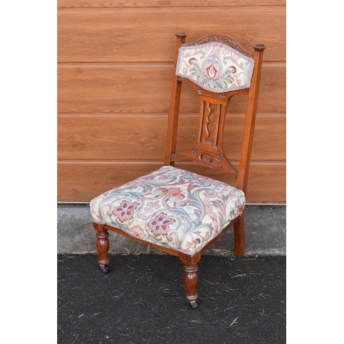 326 - Edwardian upholstered nursing chair