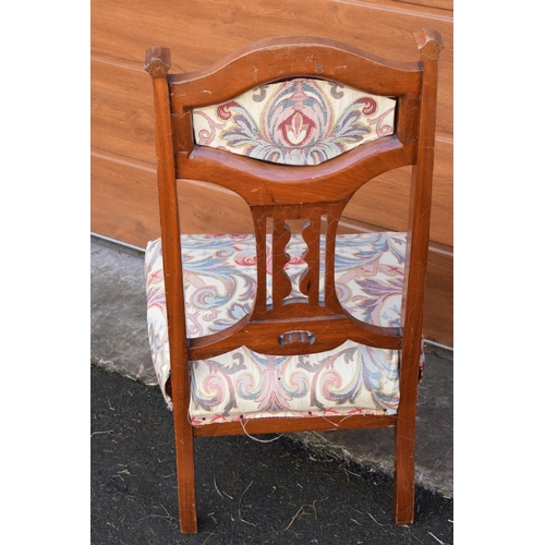 326 - Edwardian upholstered nursing chair