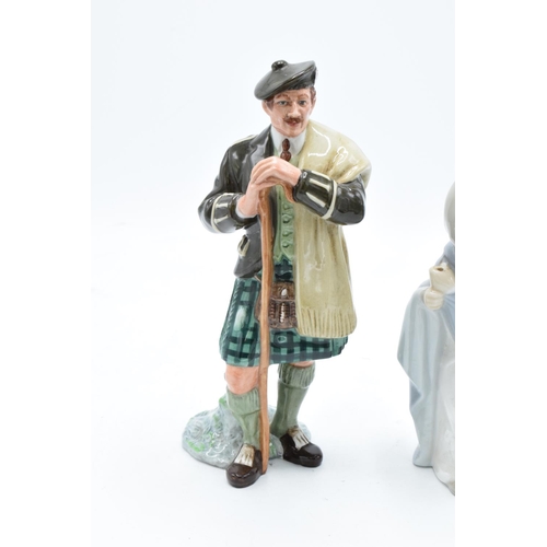 109 - Royal Doulton figure The Laird HN2361 together with a Lladro figure of a shepherd boy (2). In good c... 