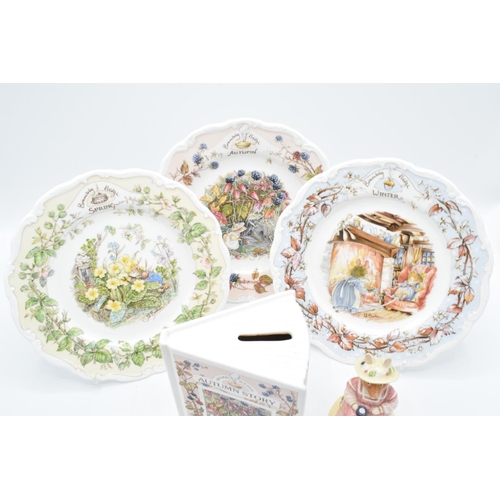 111 - A collection of Royal Doulton Brambly Hedge items to include Mrs Saltapple DBH25, autumn summer and ... 