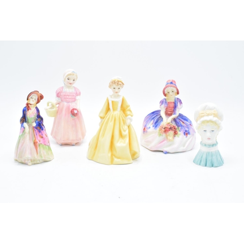 116 - A collection of Royal Doulton figures to include Monica HN1467, Tinkle Bell HN1677, Paisley Shawl M4... 