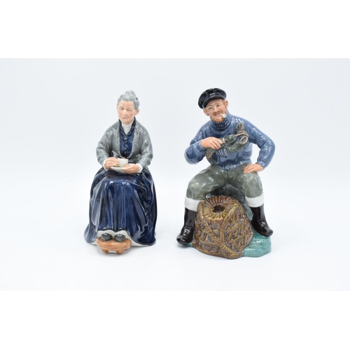 118 - Royal Doulton character figures The Cup of Tea HN2322 and the Lobsterman HN2317 (both seconds) (2). ... 