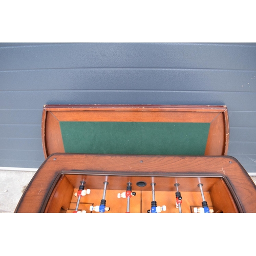 303 - A 3 in 1 convertible coffee table which can also be used as a card table or for table football. In g... 