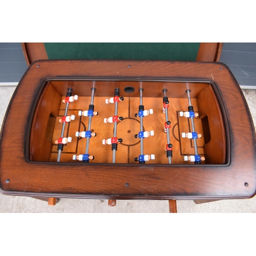 303 - A 3 in 1 convertible coffee table which can also be used as a card table or for table football. In g... 