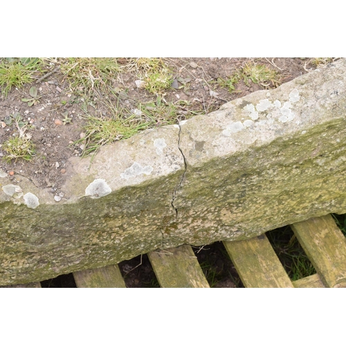 318 - A 19th century sandstone trough / planter. max dimensions are approximately 114 x 79 x 43cm. There i... 