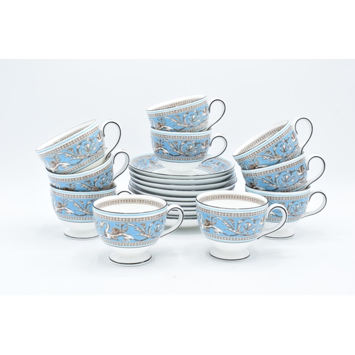 65 - A collection of Wedgwood Florentine to consist of 10 cups and saucers (20 pieces). In good condition... 