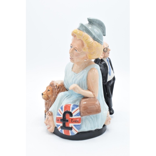 72 - Lady Grace China of Staffordshire Toby jug of Britannia Thatcher, this being number 62 of 500 by Ray... 