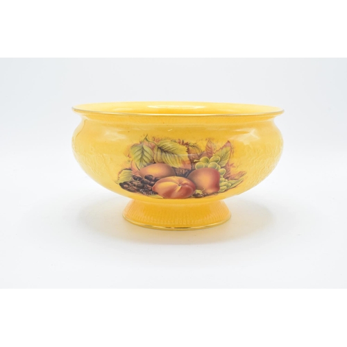 74 - Aynsley Orchard Gold footed bowl in a deeper gold/orange colour. In good condition with no obvious d... 