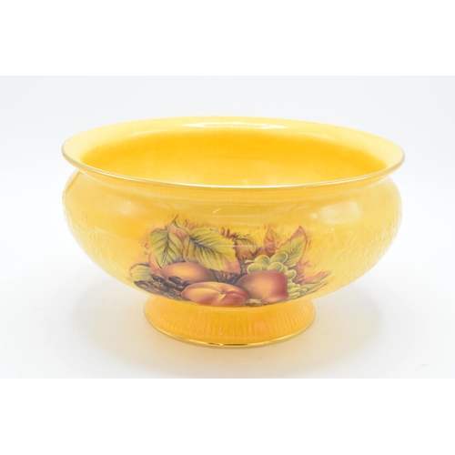 74 - Aynsley Orchard Gold footed bowl in a deeper gold/orange colour. In good condition with no obvious d... 