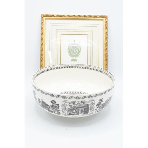 77 - A Wedgwood 'The Liberty Bowl' together with a framed print of Wedgwood Urn 'The Wedgwood Archive' (2... 